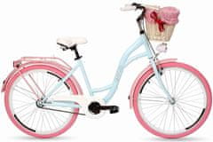 Goetze  Colorus Női kerékpár 1 fokozat 28″, 160-185 cm magassag, Kék/Rózsaszín