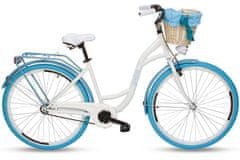 Goetze  Colorus Női kerékpár 1 fokozat 28″, 160-185 cm magassag, Fehér/Kék