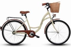Goetze  Eco Női kerékpár 1 fokozat 26″ kerék 18” váz 155-180 cm magassag, Kávébarna