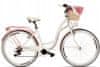  Mood Női kerékpár 7 fokozat 28″, 160-185 cm magasság, Fehér/Rózsaszín