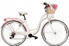 Goetze  Mood Női kerékpár 7 fokozat 28″, 160-185 cm magasság, Fehér/Rózsaszín