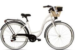 Goetze  Mood Női kerékpár 7 fokozat 28″, 160-185 cm magasság, Fehér/Fekete