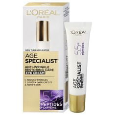 Loreal Paris Ránctalanító szemkörnyékápoló krém Age Specialist 55+ (Anti-Wrinkle Eye Cream) 15 ml