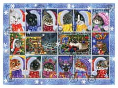 AnaTolian Puzzle Cat karácsonyi bélyegek 1000 db