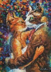 Art puzzle Rejtvény Szerelmes táncoló macskák 1000 darab