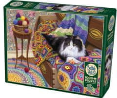 Cobble Hill Puzzle Kényelmes macska 1000 db