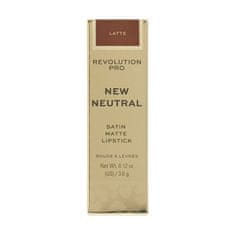 Szatén matt rúzs Revolution PRO (New Neutral Satin Matte Lipstick) 3,6 g (Árnyalat Latte)