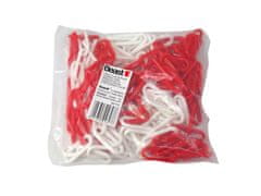 Beast Figyelmeztető biztonsági PVC lánc 5m fehér-piros