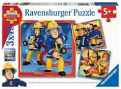 Ravensburger Rejtvény Fireman Sam: akcióba! 3x49 darab
