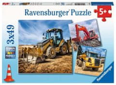 Ravensburger Puzzle Építőgépek 3x49 db