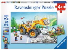 Ravensburger Puzzle Nehéz felszerelés akció közben 2x24 darab