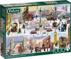 Falcon Puzzle Winter in London 1000 db