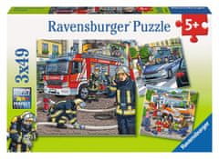 Ravensburger Mentők puzzle 3x49 darab