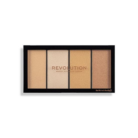 Makeup Revolution Forradalom újra betöltve (Highlighter Palette) Light melegen 4 x 5 g