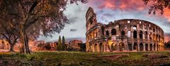 Ravensburger Panoráma puzzle Naplemente a Colosseum felett, Olaszország 1000 darab