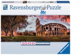 Ravensburger Panoráma puzzle Naplemente a Colosseum felett, Olaszország 1000 darab