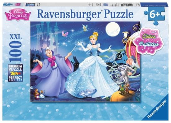 Ravensburger Csillogó puzzle Hamupipőke XXL 100 db