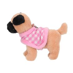 Top Model Plüss medál ASST, Barna kutya, rózsaszín ruha