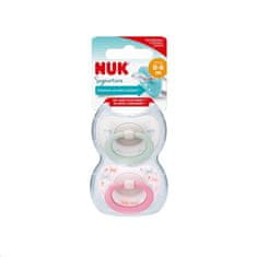Nuk Signature Soother 0-6m 2db lány - 0-6m