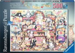 Ravensburger Crazy Cats Puzzle: Mr. Catkin's Patisserie 500 darab
