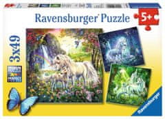 Ravensburger Puzzle Gyönyörű unikornisok 3x49 darab