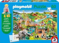 Schmidt Puzzle Playmobil Zoo 60 db + Playmobil figura