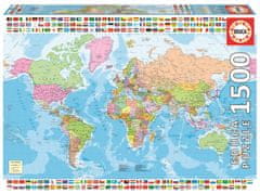 EDUCA Rejtvény A világ politikai térképe 1500 darab