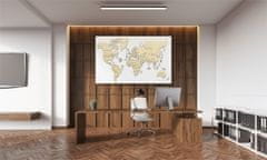 Wooden city Fából készült világtérkép XL méretű (120x80cm)