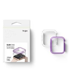 RINGKE Ringke Slim Watch Case 2x védőtok Apple Watch 4 40mm/Watch 5 40mm/Watch 6 40mm/Watch SE órához KP14179 rózsaszín