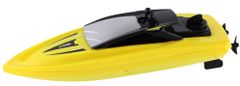 Teddies RC motorcsónak/hajó vízbe, műanyag, 22cm, sárga
