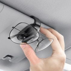 BASEUS Eyewear Clip szemüveg tartó autóba, fekete