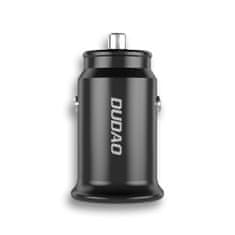 DUDAO R3PRO autós töltő USB QC3.0 / USB-C PD + kábel USB-C / Lightning 18W, fekete