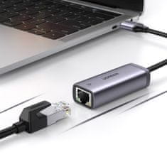 Ugreen CM483 Ethernet külső hálózati adapter USB 3.2 Gen 1, szürke