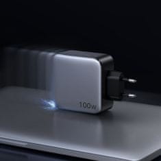 Ugreen Travel Wall hálózati töltő adapter 2x USB-C PD 100W, szürke