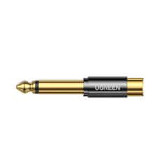 Ugreen AV169 adapter 6.35mm jack / RCA M/F, arany
