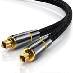 MG Fiber Toslink audio optikai kábel SPDIF 1.5m, fekete