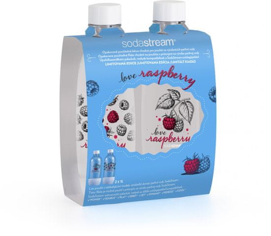 SodaStream Palack Fuse Love Raspberry, 2x 1l