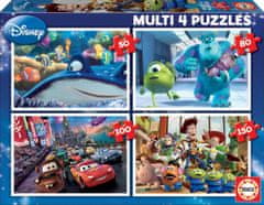 EDUCA Puzzle Disney Pixar Mix 4 az 1-ben (50,80,100,150 darab)