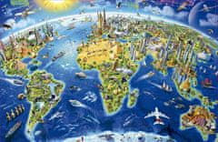 EDUCA Miniatűr puzzle 1000 darabból álló világ