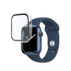 FIXED Pure védőtok edzett üveggel Apple Watch 41 mm készülékhez FIXPUW-817, átlátszó