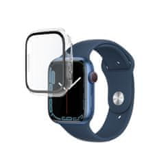 FIXED Pure védőtok edzett üveggel Apple Watch 45 mm készülékhez FIXPUW-818, átlátszó