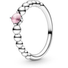 Pandora Ezüst gyűrű októberben született nőknek 198867C09 (Kerület 50 mm)