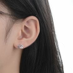 MOISS Gyönyörű ezüst fülbevaló Korona E0002352