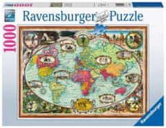 Ravensburger Puzzle Utazás a világ körül kerékpárral 1000 darab