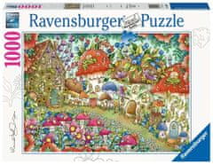 Ravensburger Rejtvény Aranyos gombaházak virágos réten 1000 db