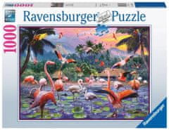 Ravensburger Puzzle Pink flamingók 1000 db