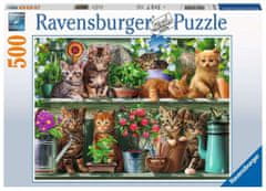 Ravensburger Macskapolc puzzle 500 darab