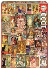 EDUCA Puzzle szecessziós poszterek kollázsa 1000 darab