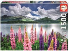EDUCA Puzzle Lupins a Sils-tó partján, Svájc 1500 db
