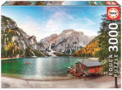 EDUCA Puzzle Lake Braies ősszel, Olaszország 3000 db